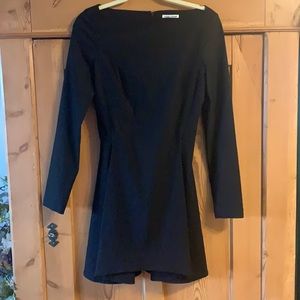 Opening Ceremony black architectural mini dress